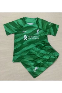 Liverpool Keeper Babyklær Hjemme Fotballdrakt til barn 2022-23 Korte ermer (+ Korte bukser)